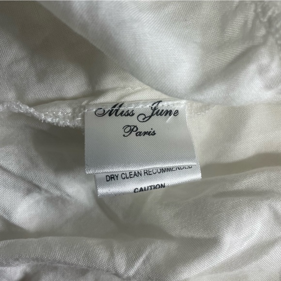 vintage miss june paris boho chic fringe off shoulder fringe top - Picture 6 of 14